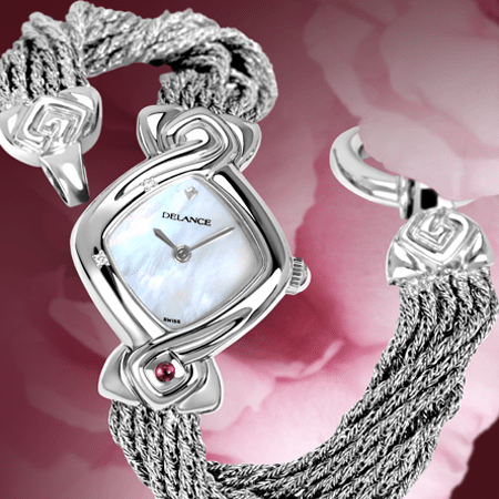 They met at a large competition. A champion and a mother, her women's wrist watch tells the story of her life and passion.